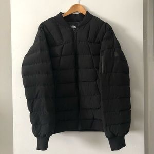 North face bomber puffer jacket